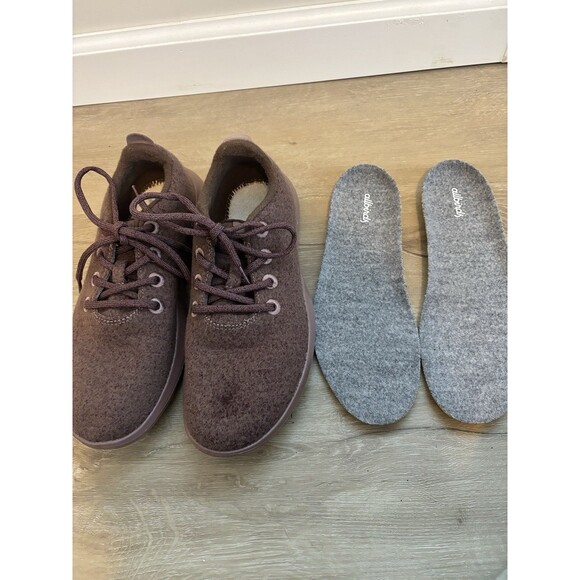 Allbirds Wool Runners Women's 8 Wide Mauve Heather Merino Wool Sneakers - Picture 11 of 15